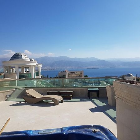 Palmore Top Luxury Penthause With Juccuzi First Line Of The Seaside Lägenhet Eilat Exteriör bild