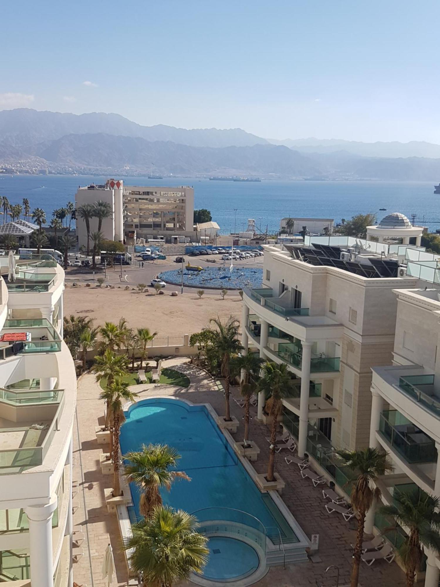 Palmore Top Luxury Penthause With Juccuzi First Line Of The Seaside Lägenhet Eilat Exteriör bild
